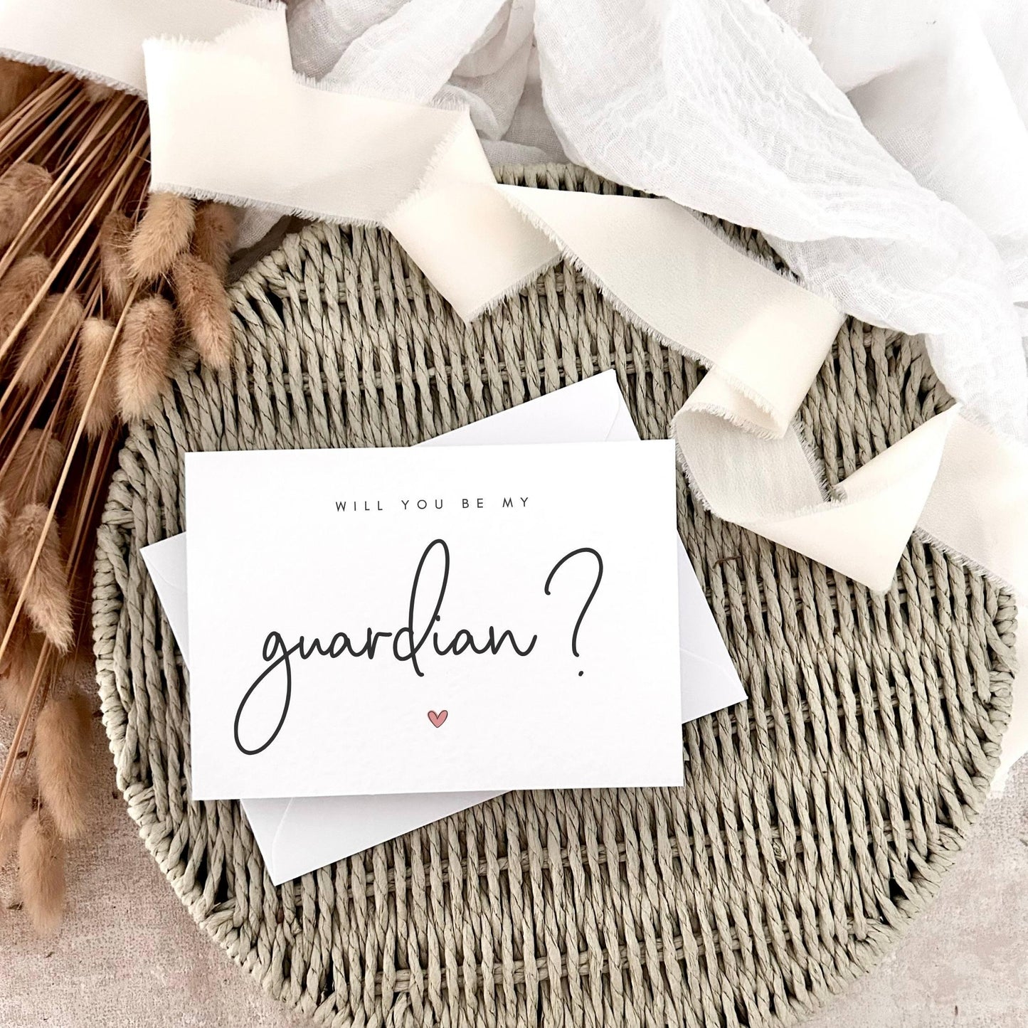 Will You Be My Guardian Proposal - Non-Religious Alternative Godparent Keepsake for Christening - Personalised Options
