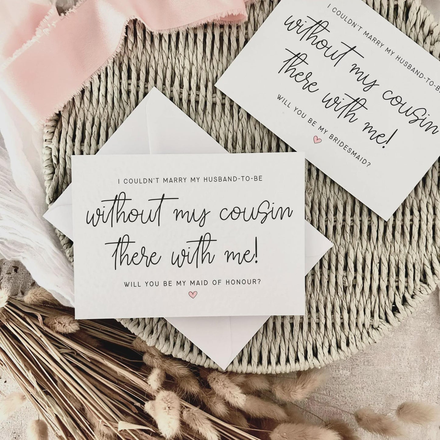 Proposal Card for Bridesmaid, Maid of Honour or Personalised Bridal Party Role | Cousin With Me