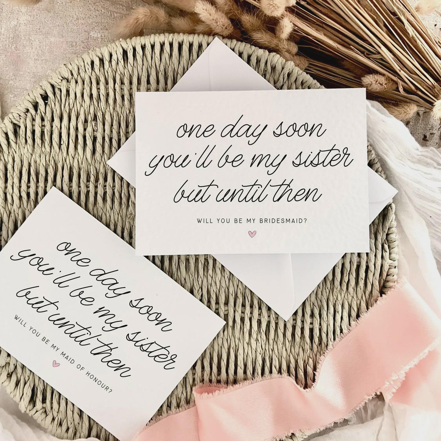 Bridesmaid Proposal Card, Maid of Honour or Custom Bridal Party Role - Personalised Options | Soon Sister