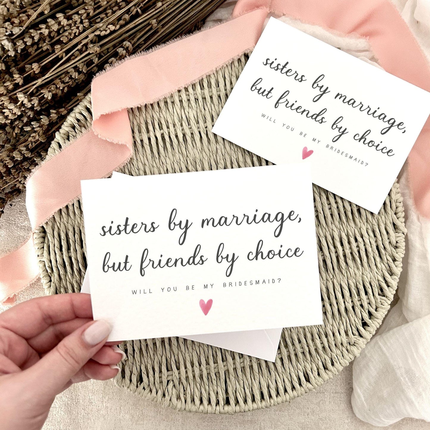 Proposal Card for Bridesmaid, Maid of Honour or Custom Bridal Party Role - Personalised Options | Sister In Law