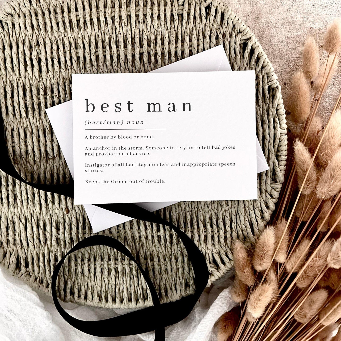 Best Man Proposal Card - Definition Print Grooms Party Gift - Personalisation and Custom Options