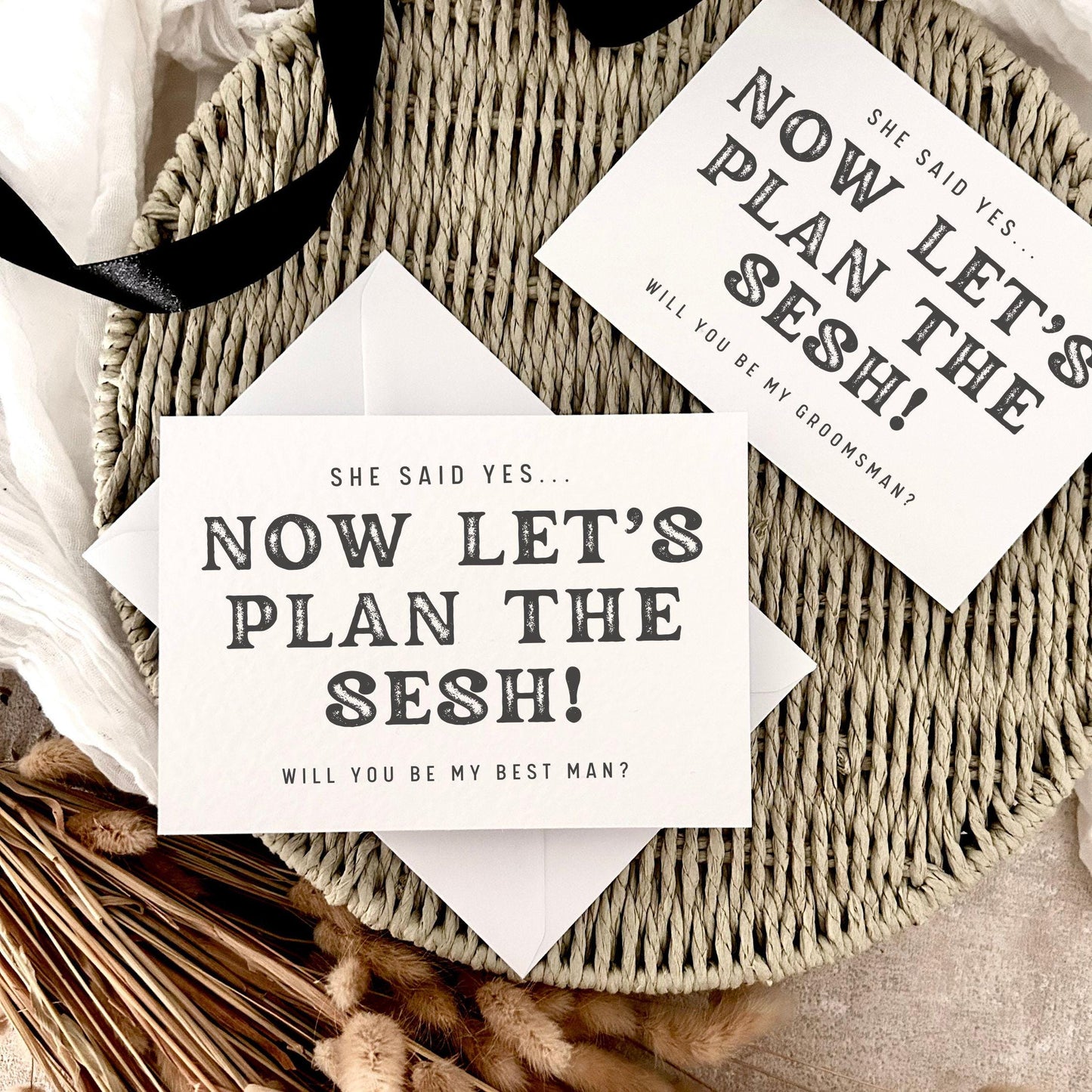 Proposal Card for Groomsman, Best Man or Custom Grooms Party Role - Personalised Options | Plan the Sesh