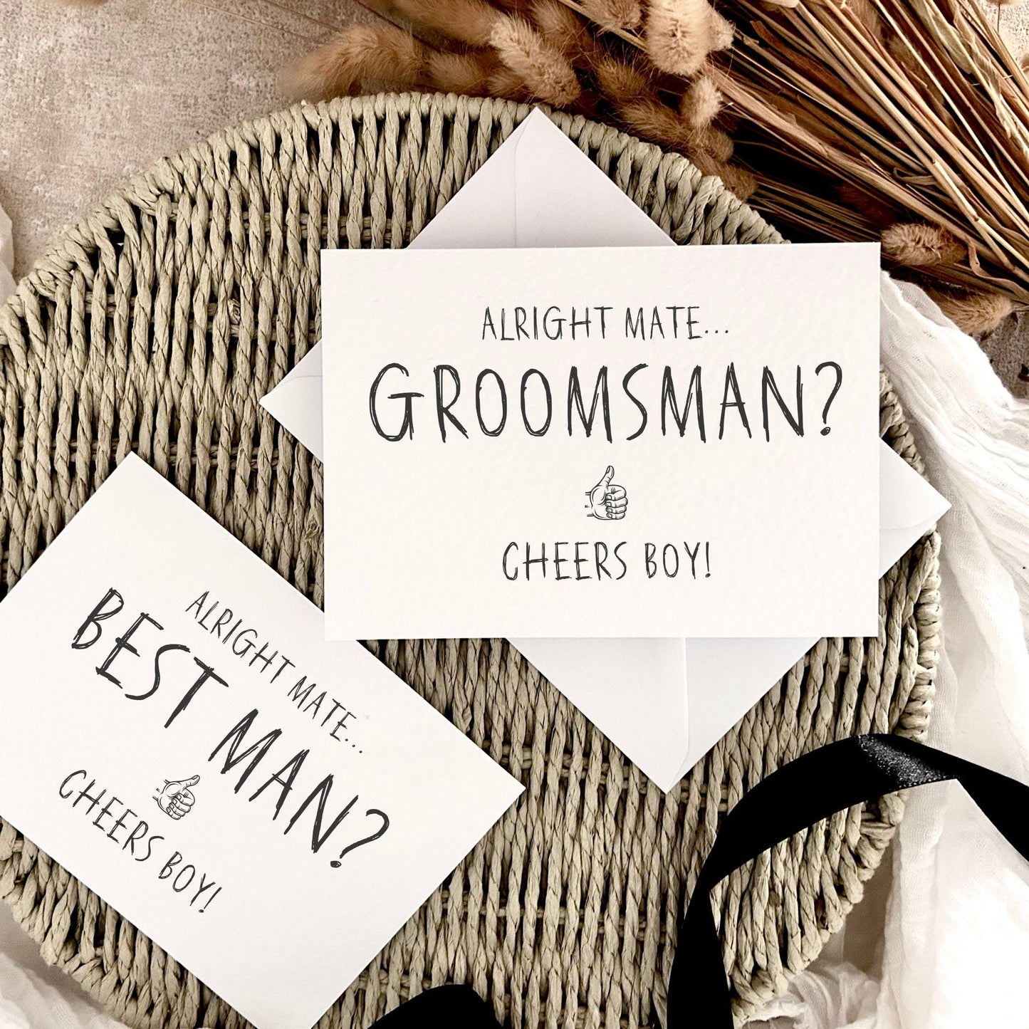 Proposal Card for Groomsman, Best Man or Custom Grooms Party Role - Personalised Options | Cheers Boy