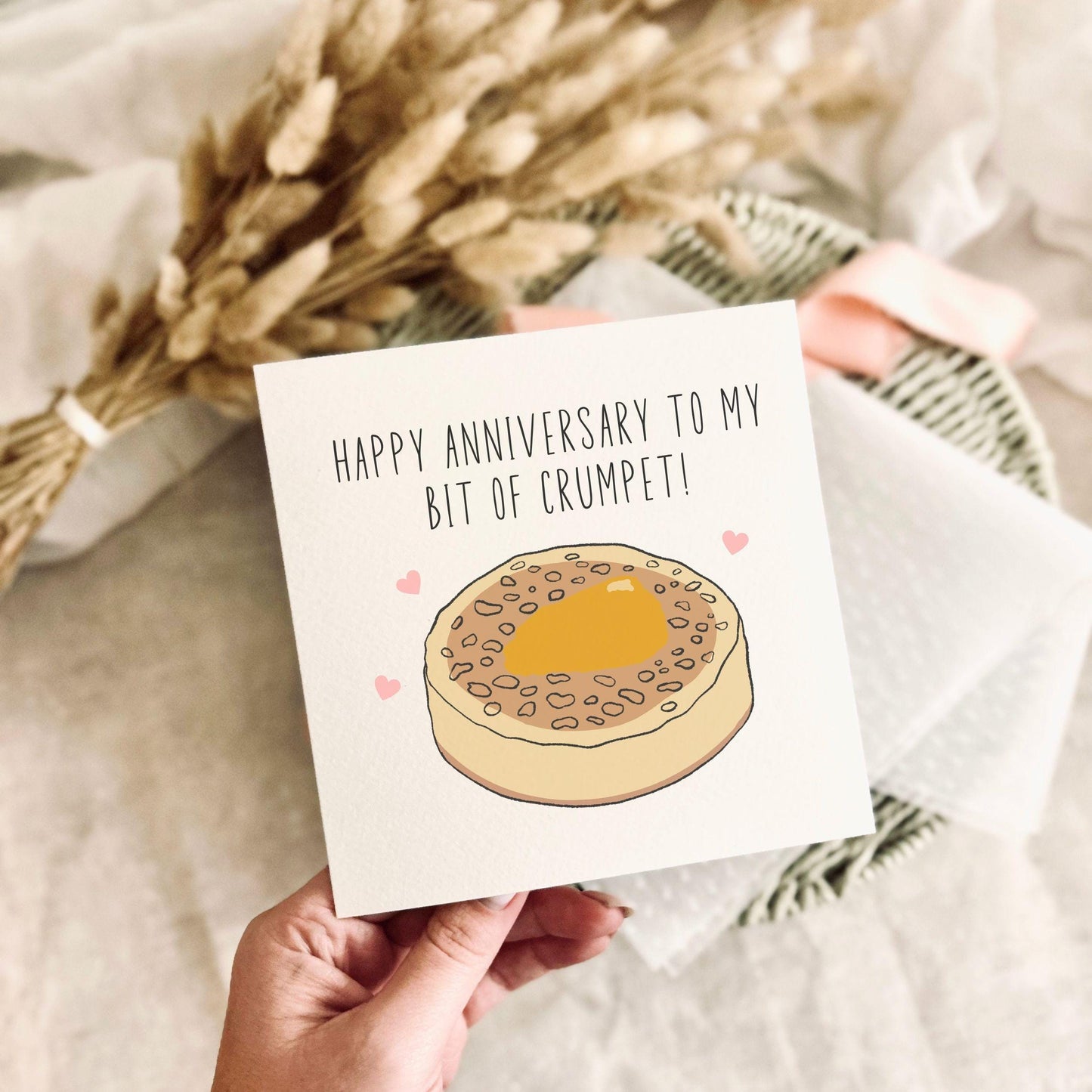 Anniversary Card for Couple - Little Bit of Crumpet Greeting Card - Personalisation Custom Available
